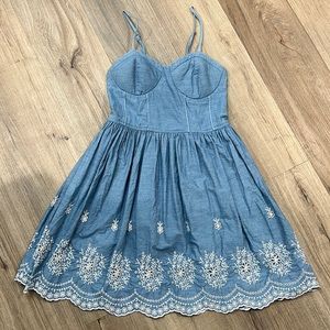 American Rag Denim Eyelet Dress